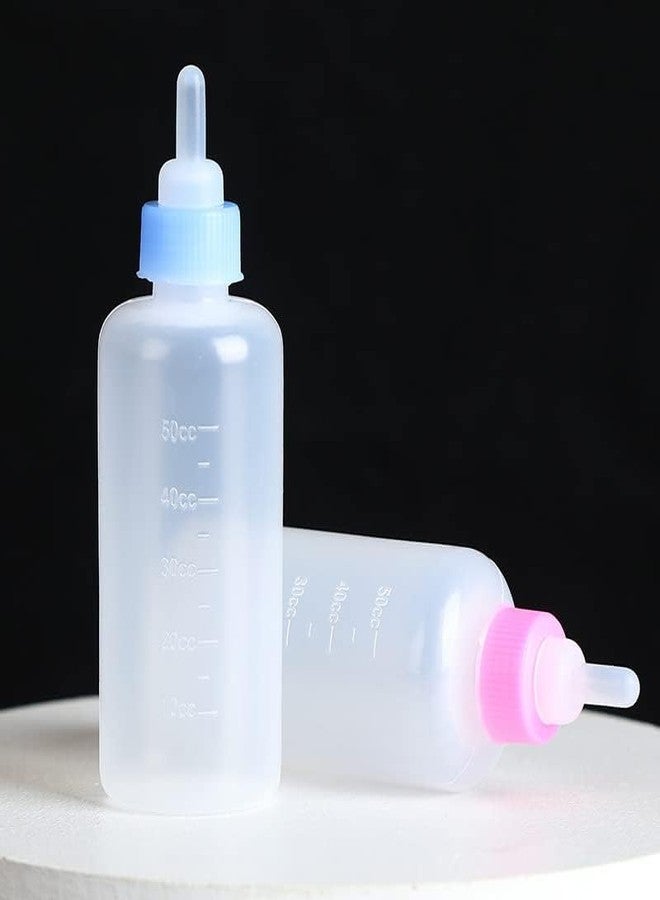 TRADESK Anky Plastic Pet Care Feeding Bottle with Nipple and Cleaning Brush| Milk and Water Feeder for Puppies, Rabbit, and Cat Kitten (Color May Vary) - Image 2